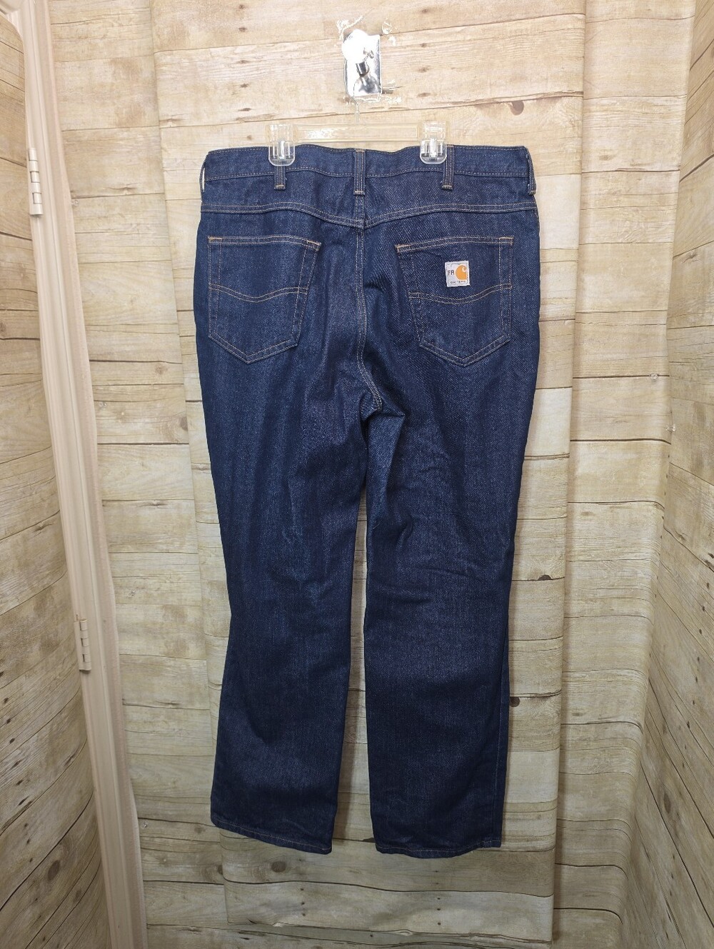 Carhartt FR Straight-Leg Men's Jeans in Dark Blue 36x32